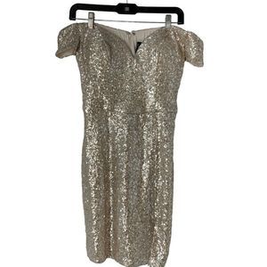Women’s Windsor Off Shoulder Sequin Mini Dress Size 7/8 5313 Special Event